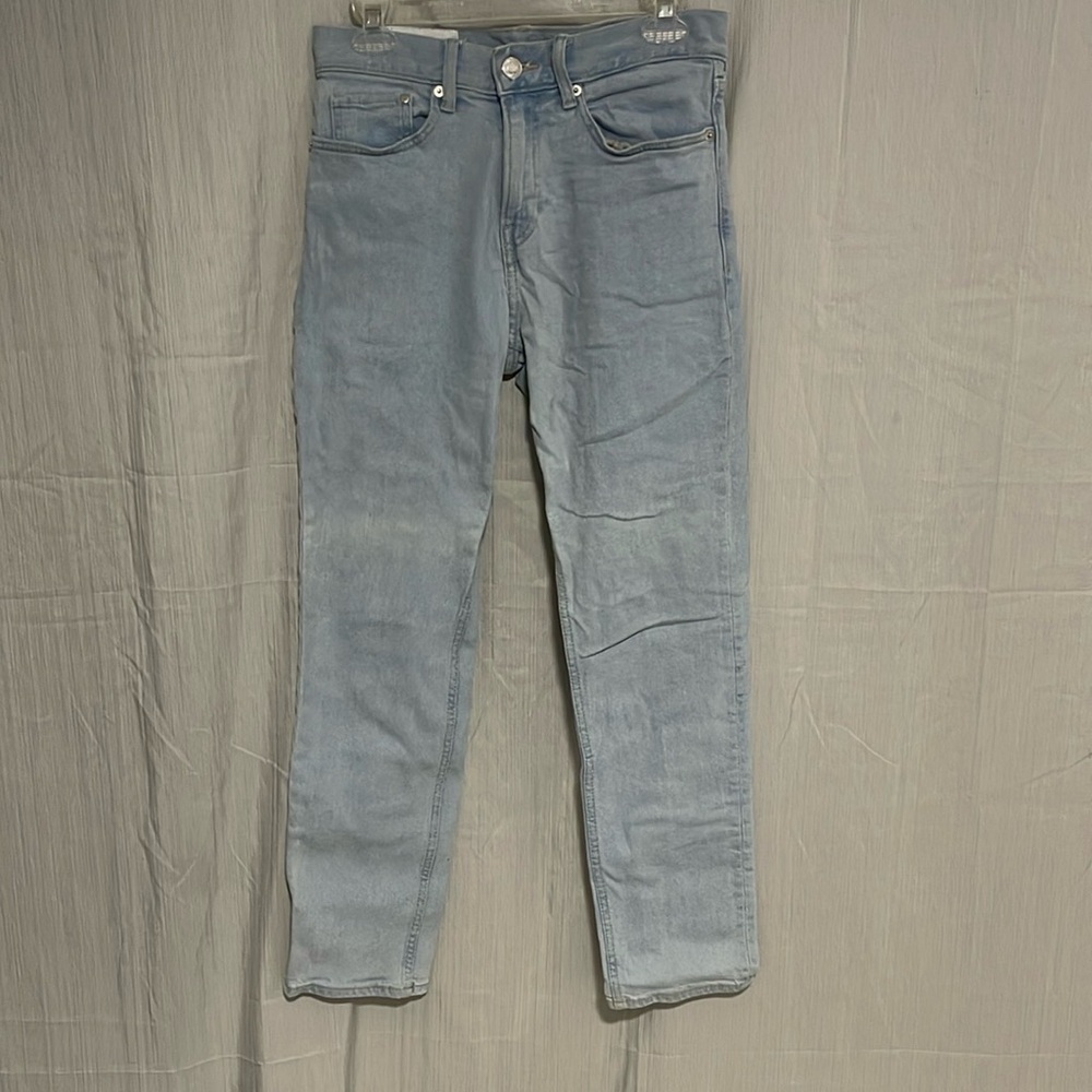H&M Blue Slim Jeans With Faded Look